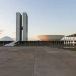 Vista da Esplanada dos Ministérios em Brasília representando candidatura ao governo do DF