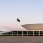 Palácio do Congresso Nacional em Brasília representando candidatura ao Senado pelo PT