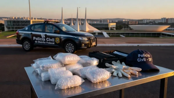 Apreensão de 19 kg de metanfetamina pela polícia em Brasília
