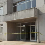 Fachada de hotel em Taguatinga com fita de isolamento policial