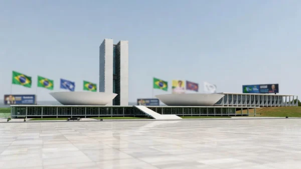 Anúncio de candidatura vice no governo do Distrito Federal em Brasília