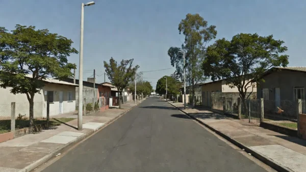 Rua residencial em Samambaia, DF, local da recaptura pela Polícia Civil