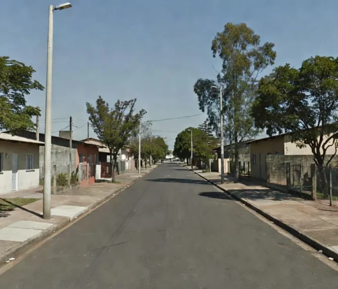 Rua residencial em Samambaia, DF, local da recaptura pela Polícia Civil
