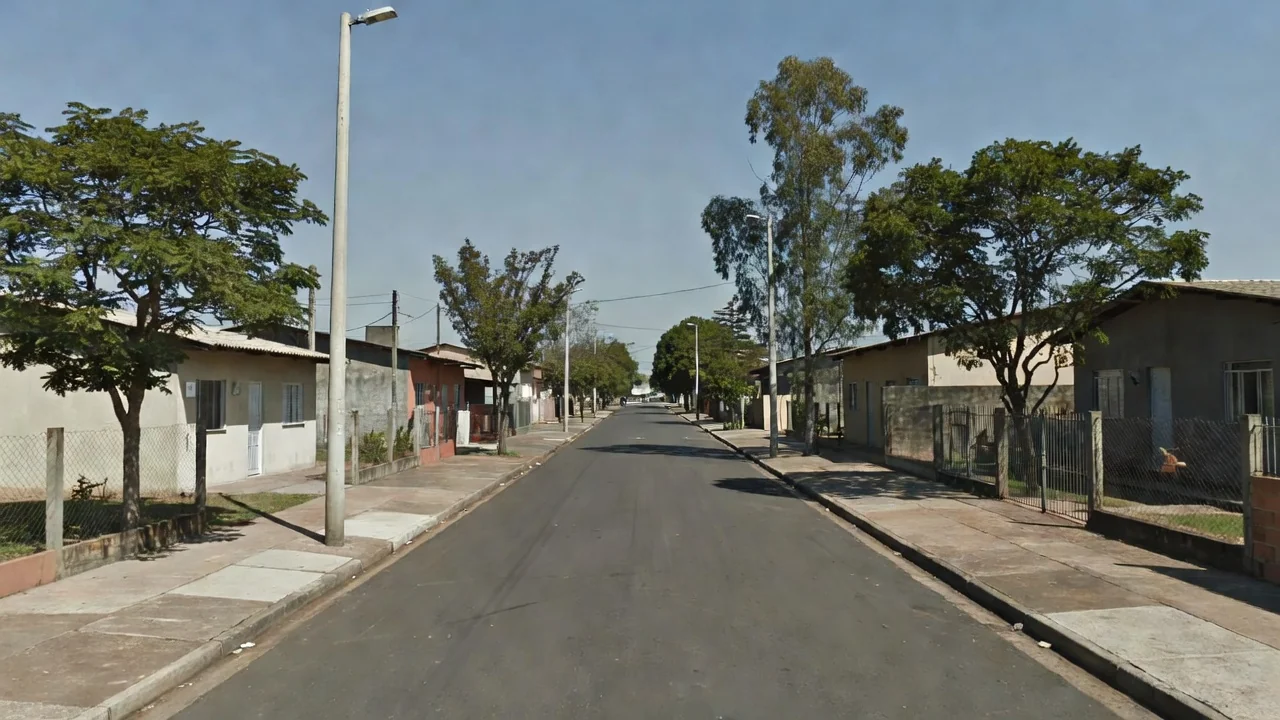 Rua residencial em Samambaia, DF, local da recaptura pela Polícia Civil
