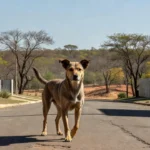Cão em rua residencial do Distrito Federal, caso de raiva após 26 anos