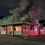 Incêndio em pizzaria em Taguatinga, Brasília, madrugada