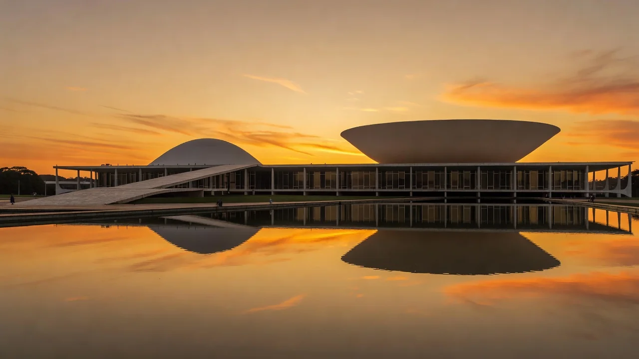 Congresso Nacional em Brasília simbolizando pesquisa para governador do DF