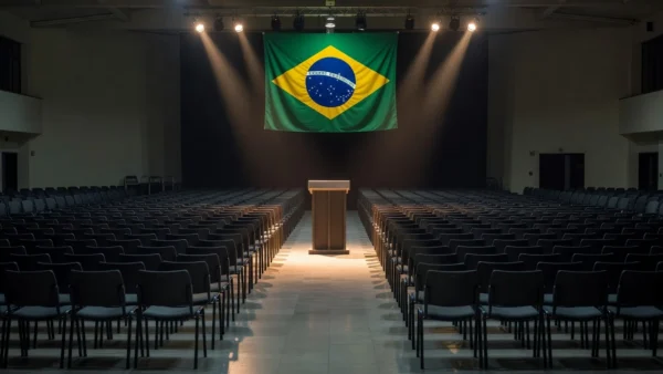 Em chapas teoricamente opostas por questões partidárias, Michelle, Kicis, Fraga (todos do PL) e Arruda (PSD) confraternizam em cima do mesmo palco em Vicente Pires. Foto: Olavo David