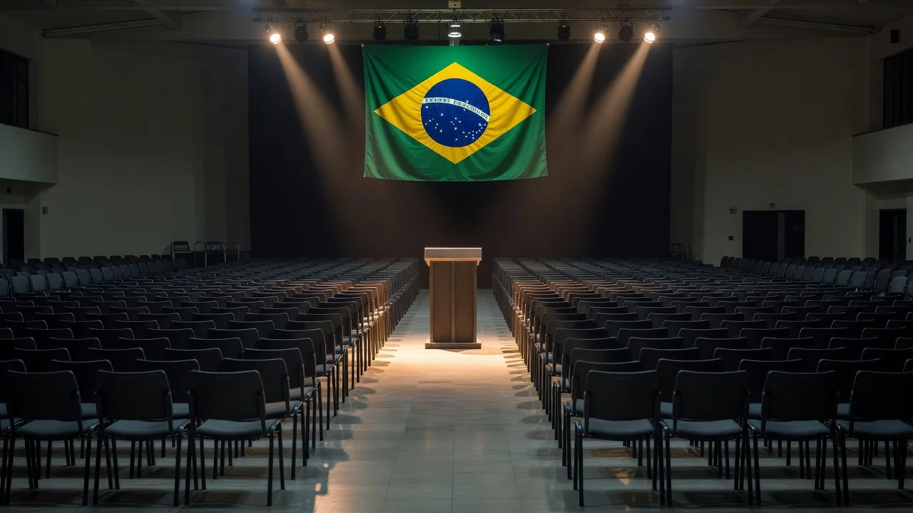 Em chapas teoricamente opostas por questões partidárias, Michelle, Kicis, Fraga (todos do PL) e Arruda (PSD) confraternizam em cima do mesmo palco em Vicente Pires. Foto: Olavo David