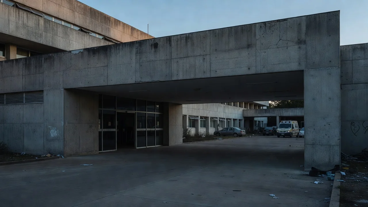 Hospital em Brasília simbolizando negligência do Detran-DF e agressões a profissionais de saúde