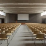 Auditório da UnB preparado para seminário sobre controvérsias atuais