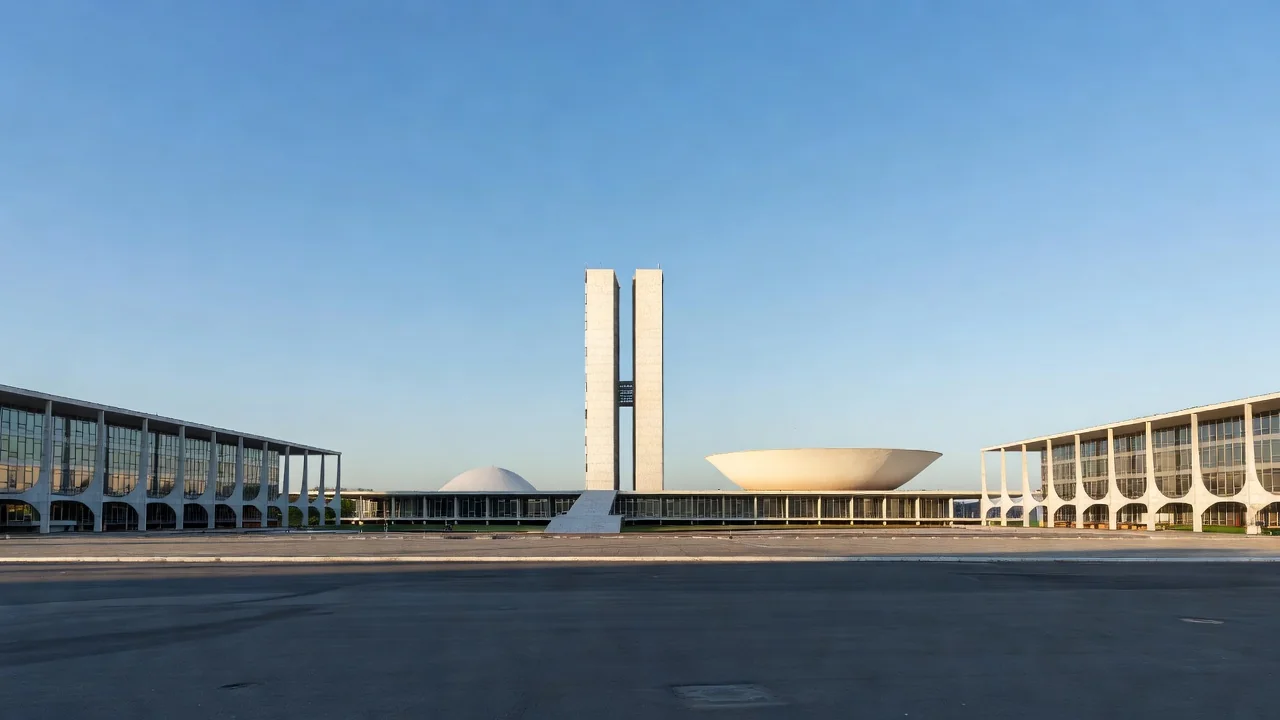 Congresso Nacional em Brasília com restrições temporárias a voos de drones no 7 de Setembro