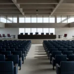 Plenário vazio da CLDF durante sessão legislativa rotineira