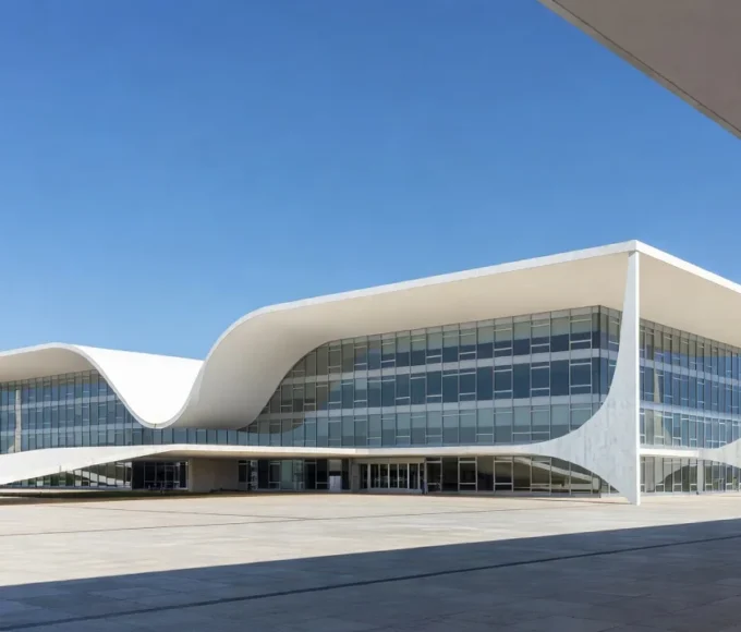 Edifício público em Brasília no lançamento do Selo Empresa Amiga da Mulher no DF
