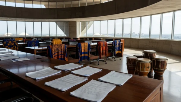 Plenário da Câmara do DF com moções homenageando projeto afro
