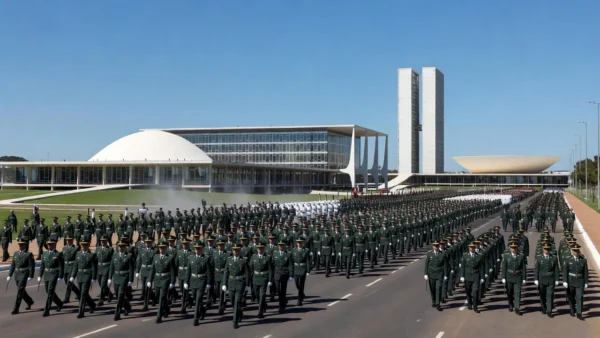 No desfile do ano passado, soberania também foi um dos temas explorados pelo governo Ricardo Stuckert / PR - 07.09.2025