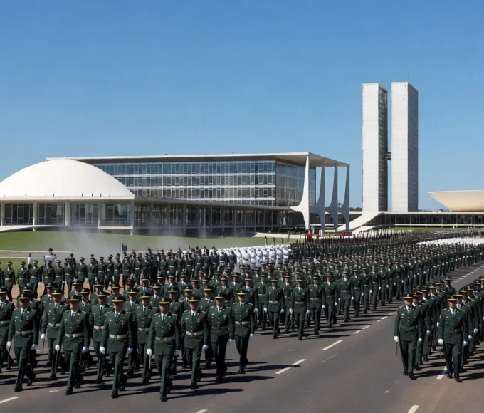 No desfile do ano passado, soberania também foi um dos temas explorados pelo governo Ricardo Stuckert / PR - 07.09.2025