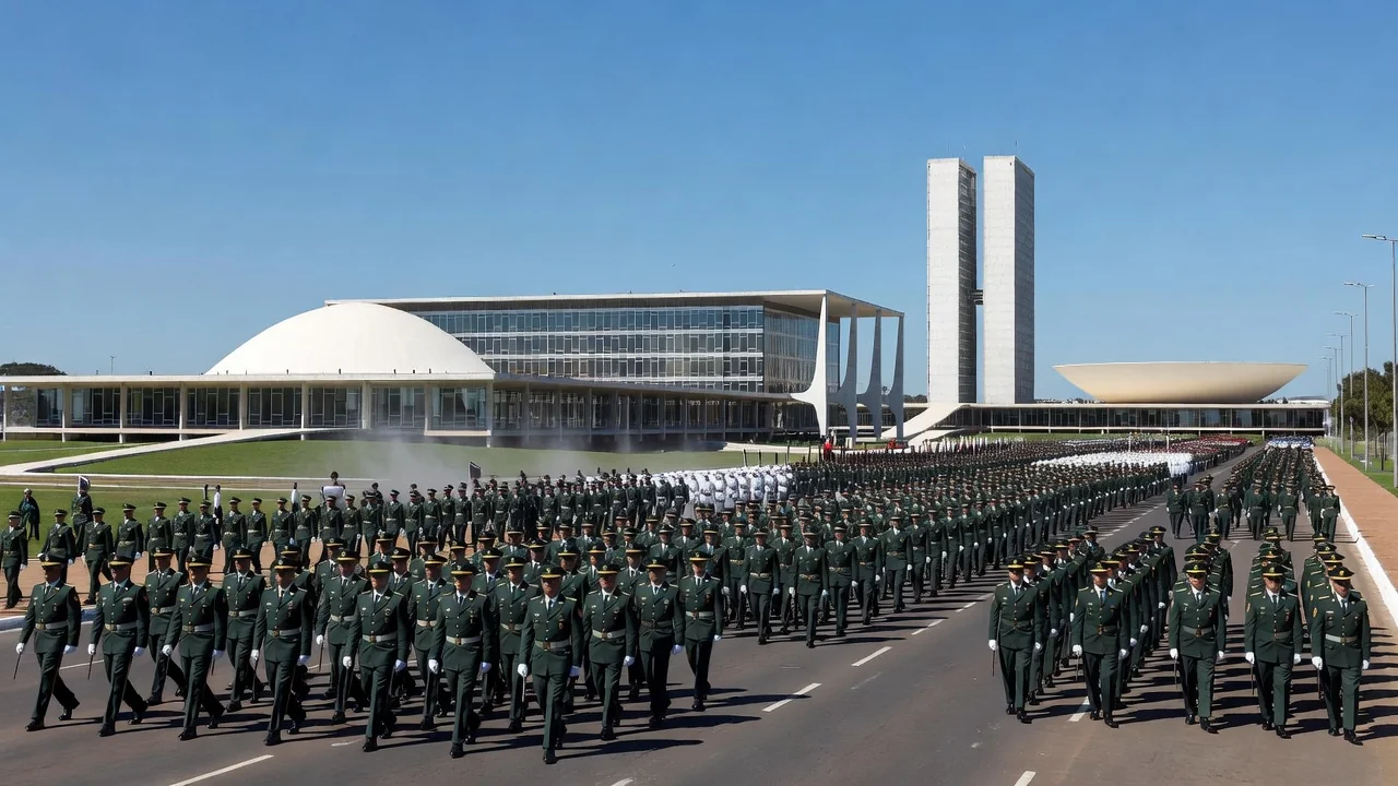 No desfile do ano passado, soberania também foi um dos temas explorados pelo governo Ricardo Stuckert / PR - 07.09.2025