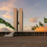 Congresso Nacional em Brasília representando candidatura política no DF