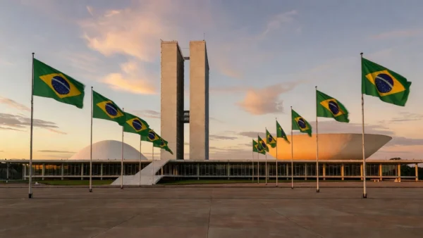 Congresso Nacional em Brasília representando candidatura política no DF