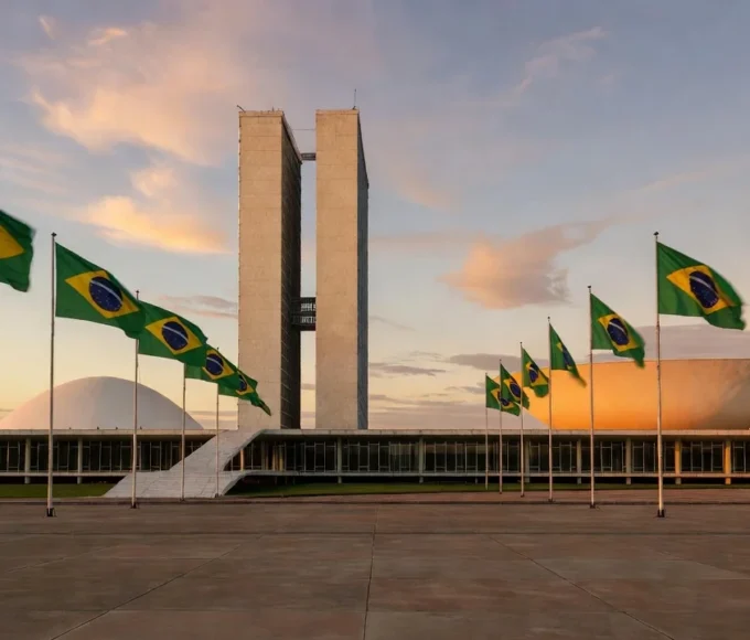 Congresso Nacional em Brasília representando candidatura política no DF