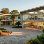 Escola pública no DF simbolizando liderança no Ideb até 2030