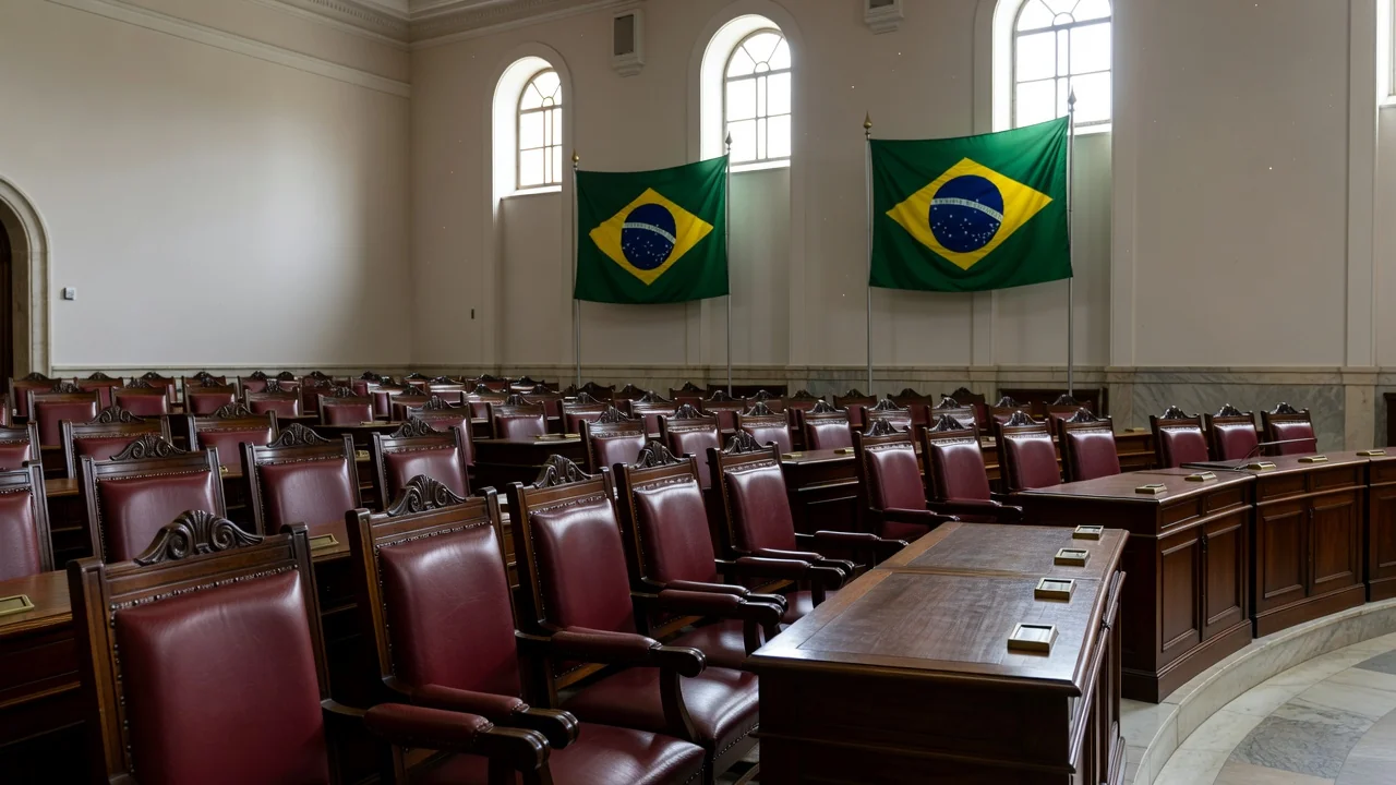 Interior da Câmara Legislativa homenageando o Dia do Administrador