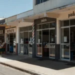 Rua comercial em Brasília com micro e pequenas empresas no DF