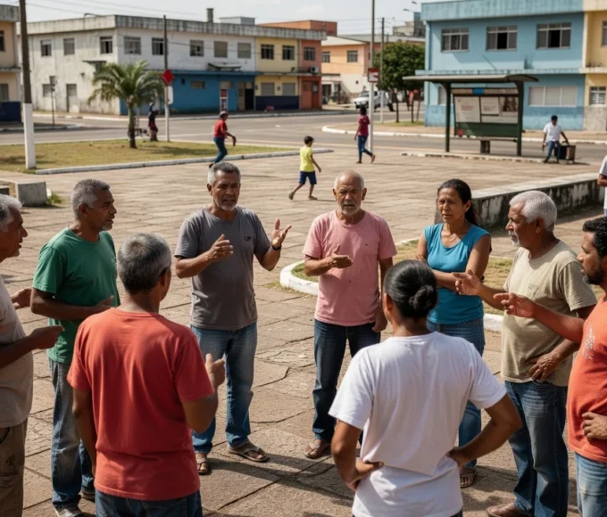 Conselhos comunitários em praça do Distrito Federal