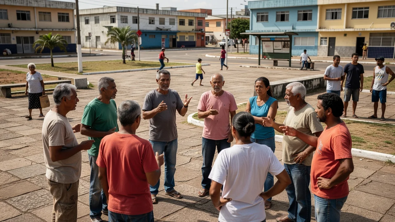 Conselhos comunitários em praça do Distrito Federal
