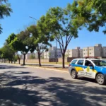 Viatura da PMDF em rua de Ceilândia, Brasília