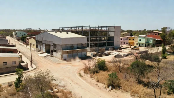 Galpão e hospital em área urbana de São Sebastião, Distrito Federal