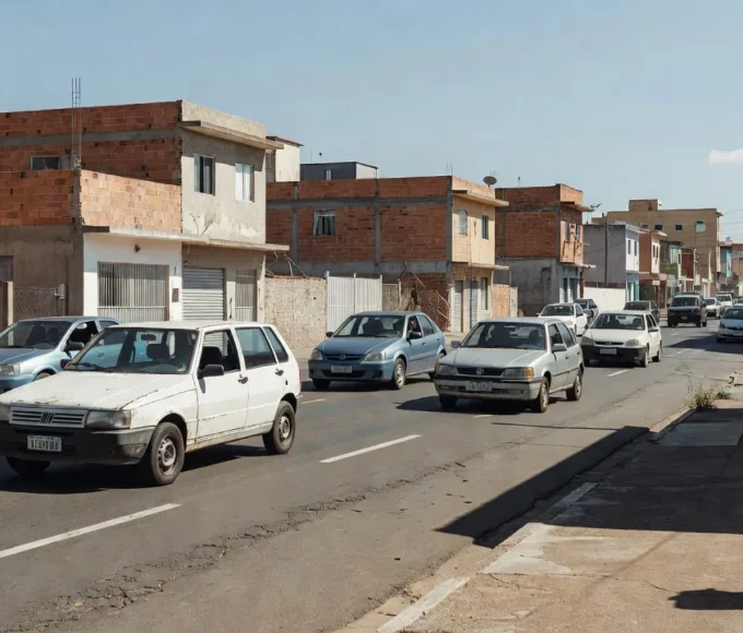 Rua de Ceilândia após briga de trânsito com tiro