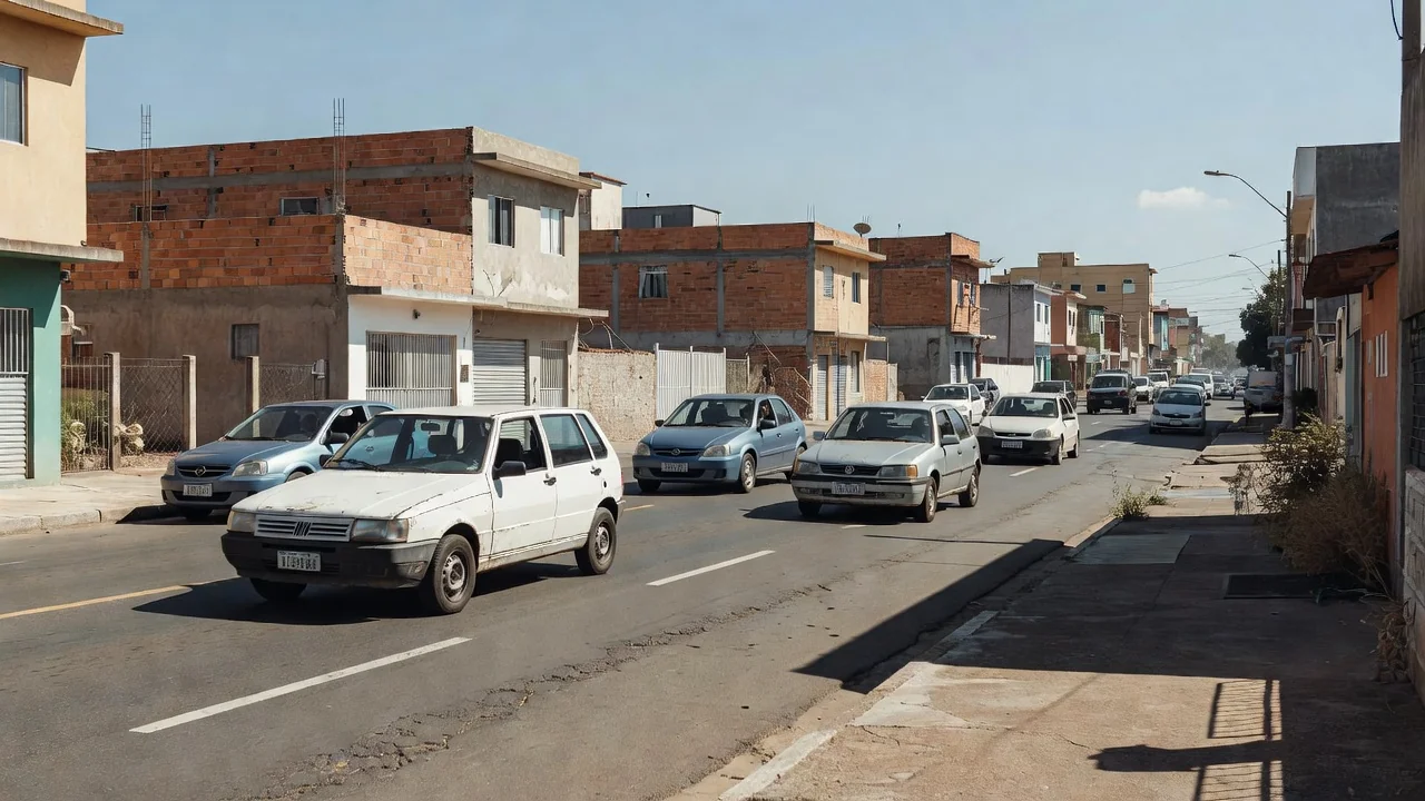 Rua de Ceilândia após briga de trânsito com tiro