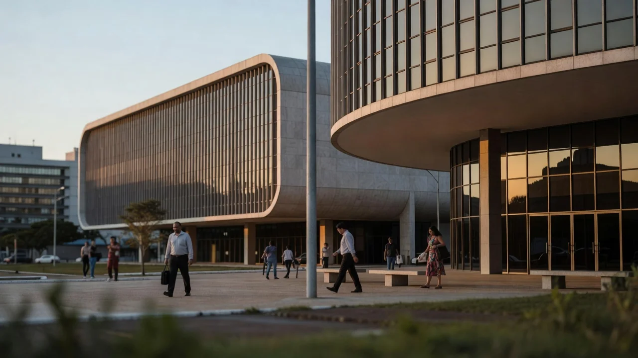 Fachada do Tribunal de Contas do DF em Brasília durante entrega de comendas
