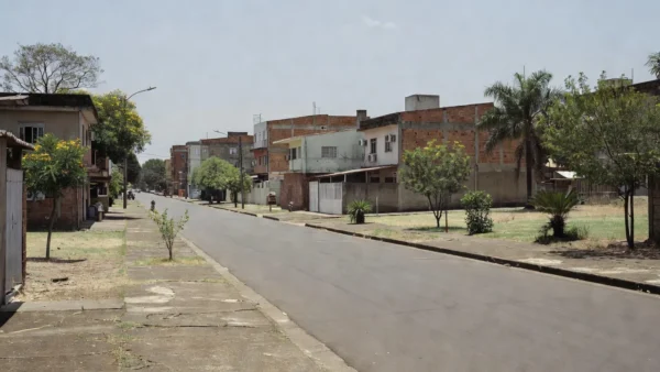 Rua no Gama em Brasília, local da prisão por escravidão e tráfico