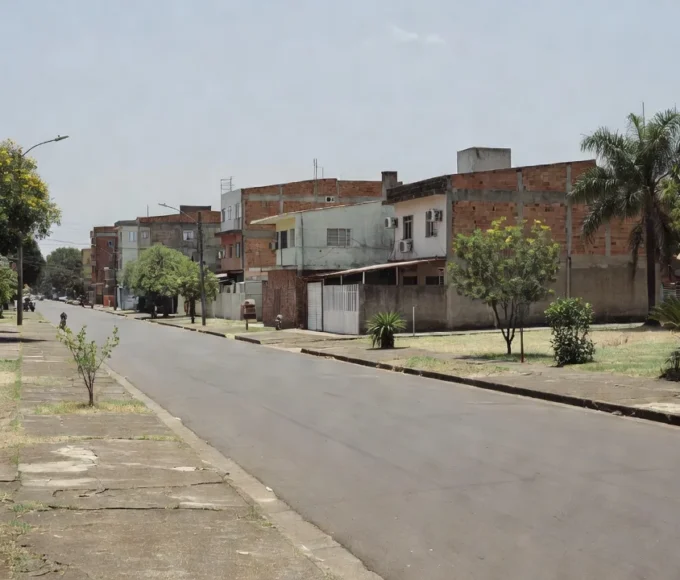 Rua no Gama em Brasília, local da prisão por escravidão e tráfico