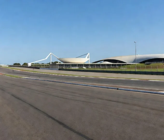 Pista do autódromo de Brasília durante evento da Stock Car