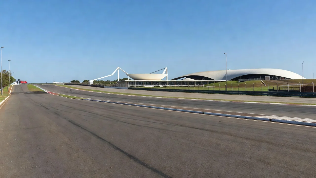 Pista do autódromo de Brasília durante evento da Stock Car