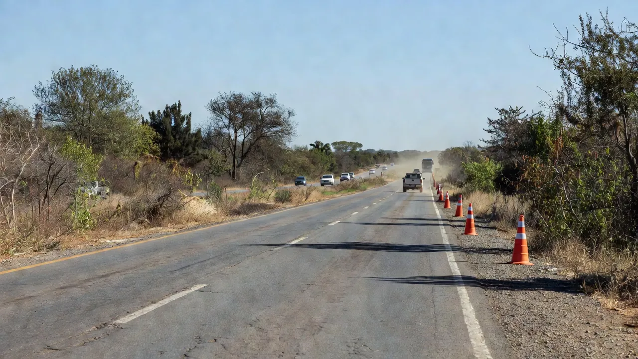 Rodovia em Água Quente durante blitz de conscientização sobre autismo
