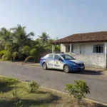 Viatura da polícia em São Sebastião após prisão por estupro