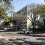 Viatura da polícia em operação na Asa Norte, Brasília