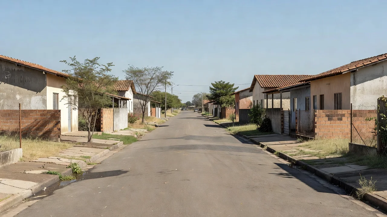 Rua em Recanto das Emas, local do caso do bebê carbonizado