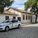 Viatura da polícia em São Sebastião após prisão por roubo