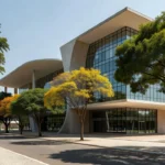 Vista de tribunal de justiça em Brasília relacionada a candidatura política