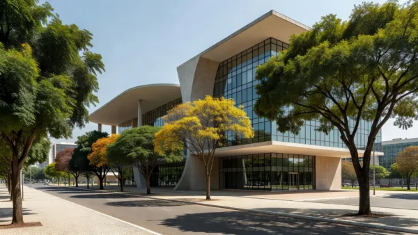 Vista de tribunal de justiça em Brasília relacionada a candidatura política