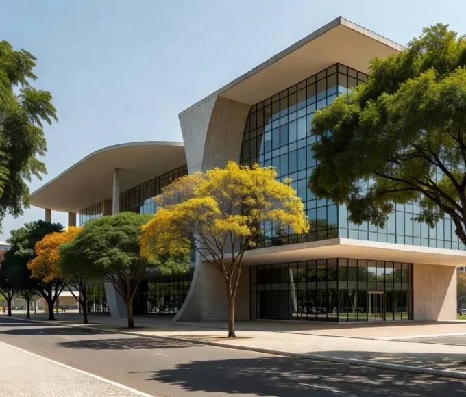 Vista de tribunal de justiça em Brasília relacionada a candidatura política