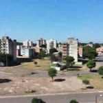 Vista urbana de Samambaia com espaços comunitários