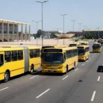 Ônibus urbanos em Brasília após cancelamento de greve dos motoristas